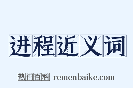 进程近义词是什么意思的图片